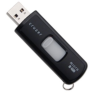 SanDisk Cruzer Micro 16GB USB 2.0 Flash Drive (Black)